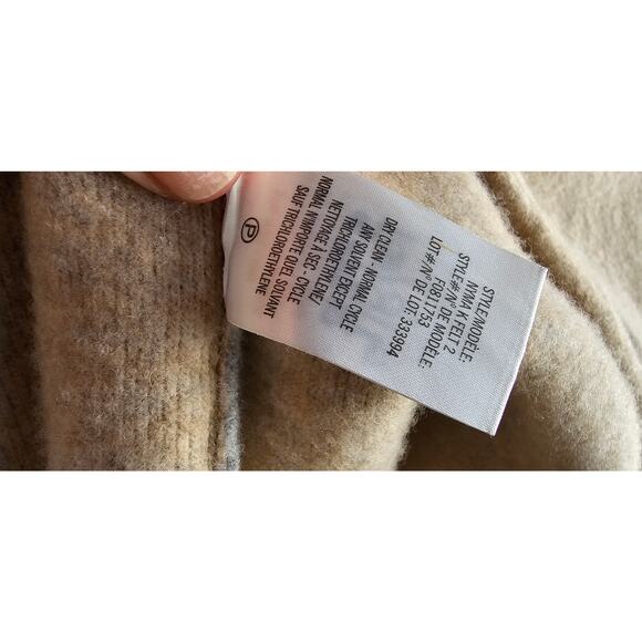 Theory Women's Gray Solid Wool Long Sleeve Open Front Sweater Coat Size Small - Picture 8 of 10